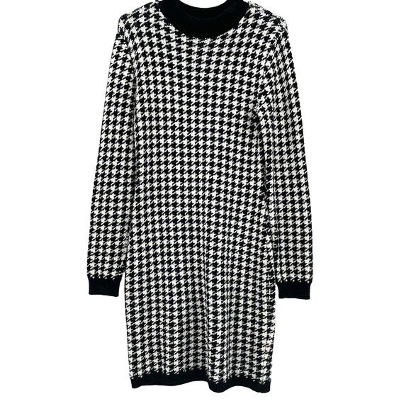 Express Dresses & Skirts - Express Women's Long Sleeve Sweater‎ Dress, Houndstooth, Sz. M